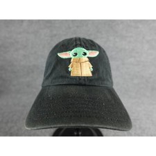 Star Wars The Child Baby Yoda Embroidered Black Baseball Cap One Size Fits Most
