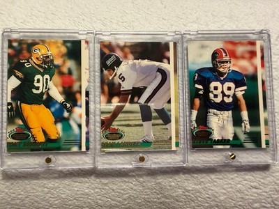 NFL Error Card Lot X3 VERY RARE   Stadium Club 1991 -Storage Auction Find