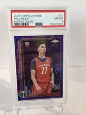 2025-26 Topps Chrome Will Riley #271 RC Rookie Wave Purple Refractor /75