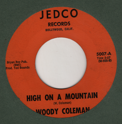#ad #ad DOO WOP ORIGINAL WOODY COLEMAN High On A Mountain Linda Darling JEDCO $49.95