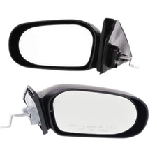 Manual Remote Mirror Set For 1991-1994 Toyota Tercel Textured Black