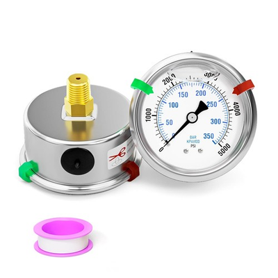 #ad Stainless Steel Glycerin Filled 5000 PSI 1 4quot;NPT 2.5quot; Liquid Pressure Gauge $22.99