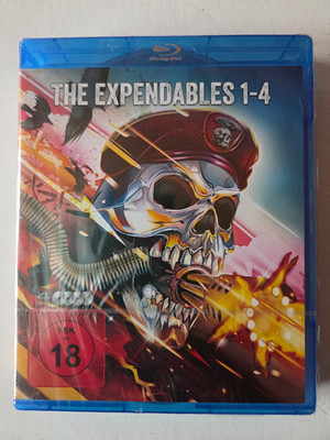 The Expendables 1-4 - SYLVESTER STALLONE - BLURAY; NEU; OVP; FSK18