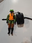 1994 Gi Joe Street Fighter 3.75" Paratrooper Guile Figure w/ Helmet Hasbro