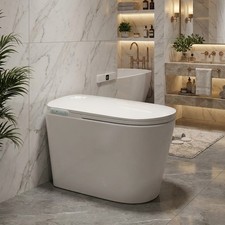 Luxury Smart Bidet Toilet with Tank Foam Shield Auto Flush/Lid Seat