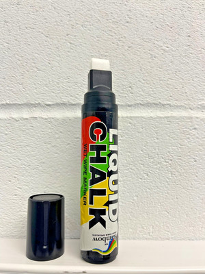 The Rainbow Chalk Specialist Flüssigkreidemarker Stift Keilspitze 15 mm schwarz