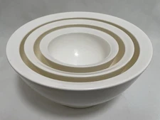 Nesting Cali Bowls or CaliBowls - Set of 3 - 20 Oz, 40 Oz and 95 Oz White GUC