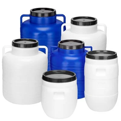 GARRONDA Plastikfass BPA-freies Fass Behälter Deckel Lebensmittel 23l 35l 60l 80l