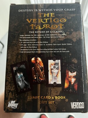 VERTIGO TAROT CARD DECK AND BOOK SET, NEIL GAIMAN DAVE MCKEAN DC