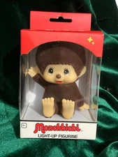 Monchhichi Mascot Light-Up Figurine Color Changing 3 1/2 inch
