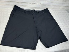 Travis Mathew Shorts Men Sz. 38 Black Performance Golf Stretch Chino shirt clubs