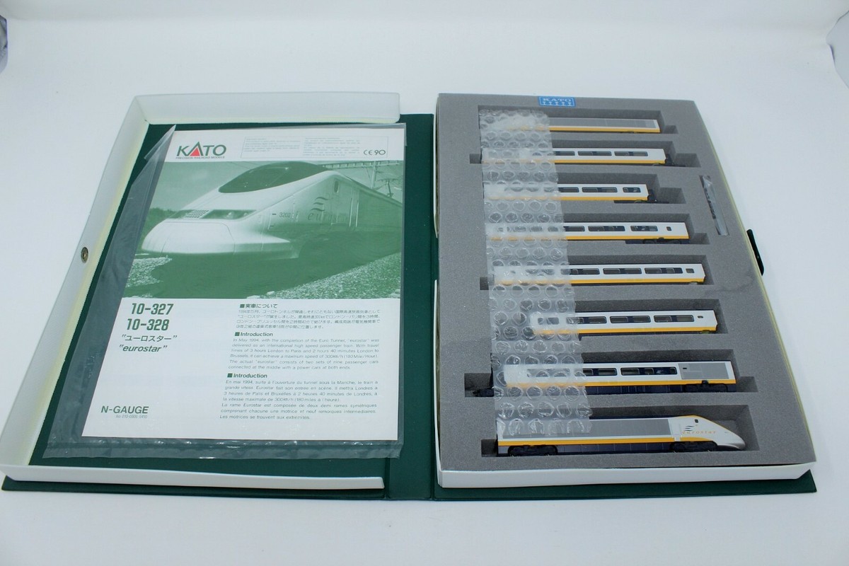 N Scale KATO LEMKE Eurostar K10327 8 Car Set Original Box