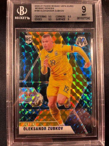 Oleksandr Zubkov [Genesis Mosaic] #189 2021 Panini Mosaic UEFA Euro 2020 card