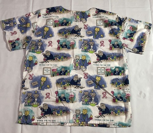 Fashion Scrubs Shirt Women's Medium Short Sleeve Graphic Casual Classiccore Top - Picture 7 of 12