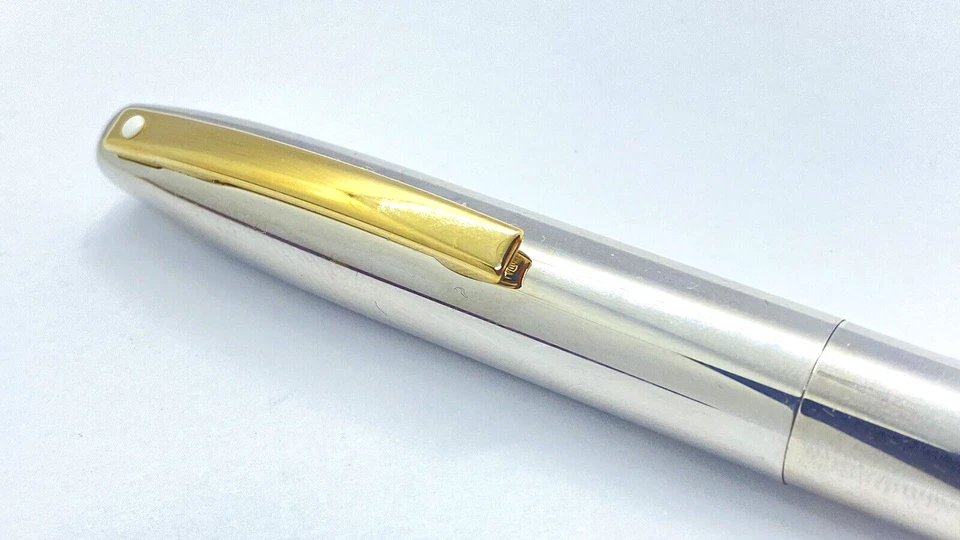 PLUMA ESTILOGRÁFICA SHEAFFER IMPERIAL 2780 VINTAGE CHAPADA EN PALADIO MEDIANA NUEVA EN CAJA EE. UU. Foto 3 de 4