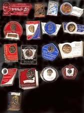 Lot of 17 USSR & RF  space lapel pins/Badges _READING TSIOLKOVSKY
