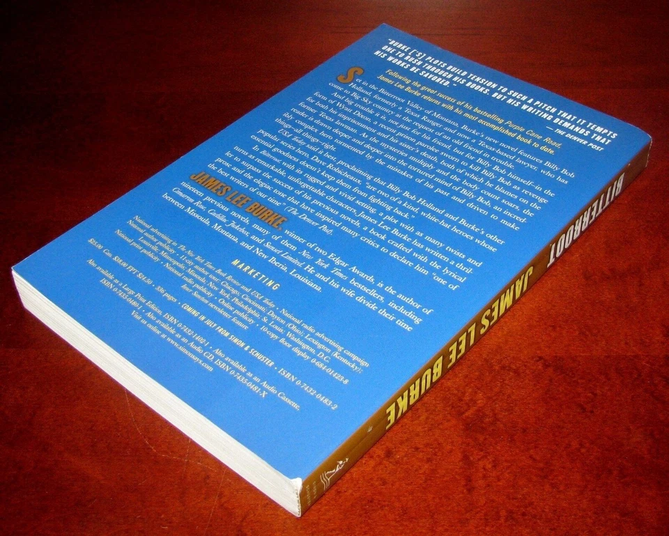 Bitterroot by James Lee Burke – ARC Advance Reader Copy Uncorrected Proof Rare - Image 4 of 4