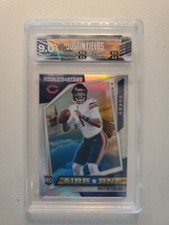 Justin Fields 2021 Panini Rookie And Stars Airborne Silver Rookie HGA 9 Steelers