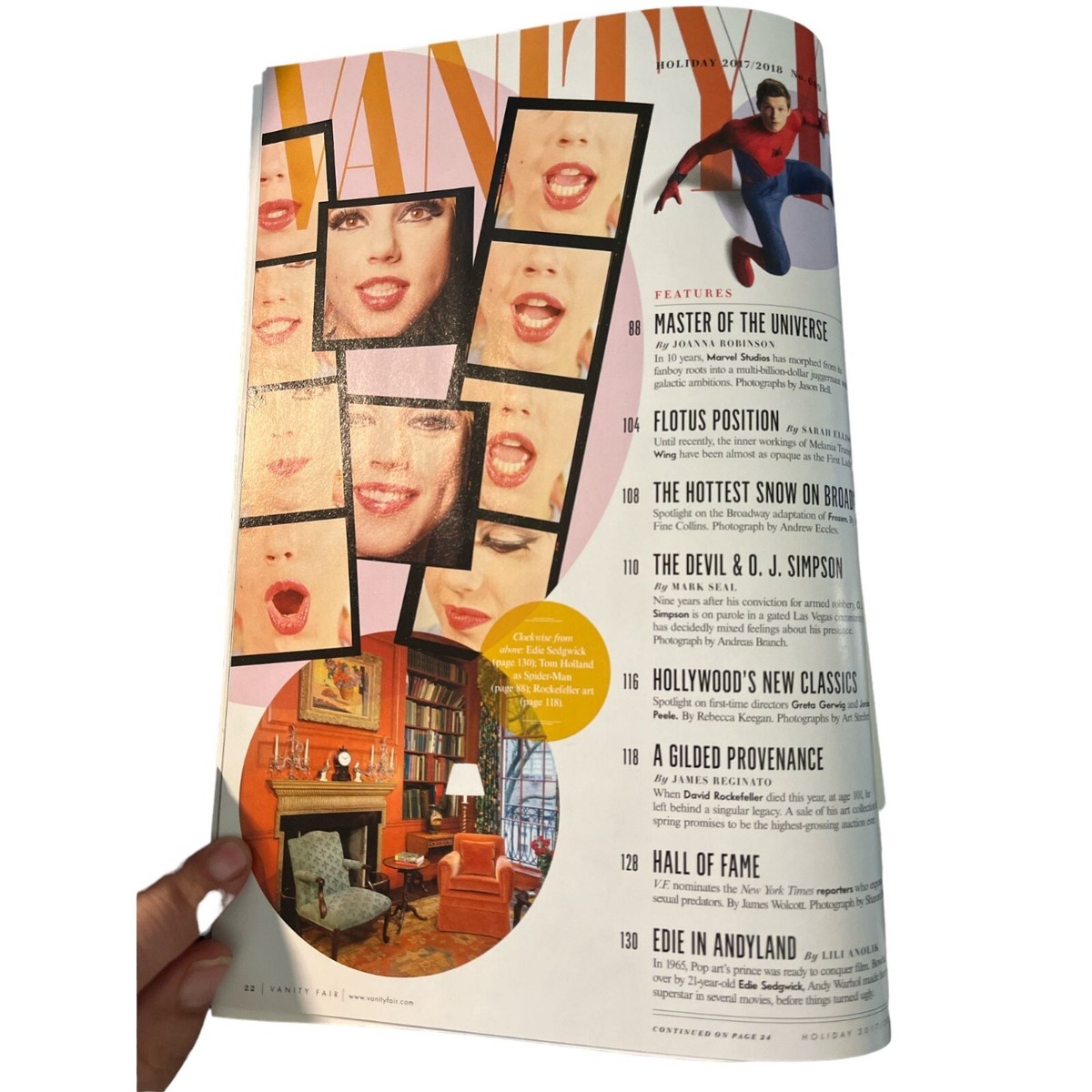 Vanity Fair Holiday 2017/2018 Set of 4 Magazines Captain America Iron Man &  More | eBay