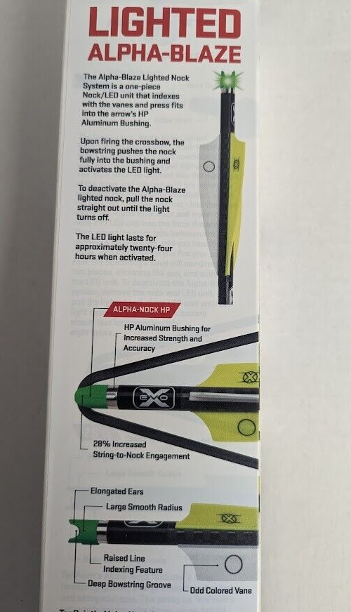 TenPoint LIGHTED EVOX Center Punch 16" Carbon Crossbow Bolts/Arrows alphablaze 788244015461 eBay