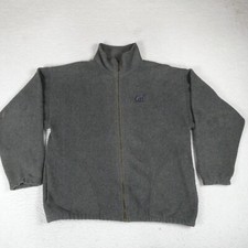 Vintage UC Berkley Sweater Men Size L Gray Fleece Made in USA 100% Polyester
