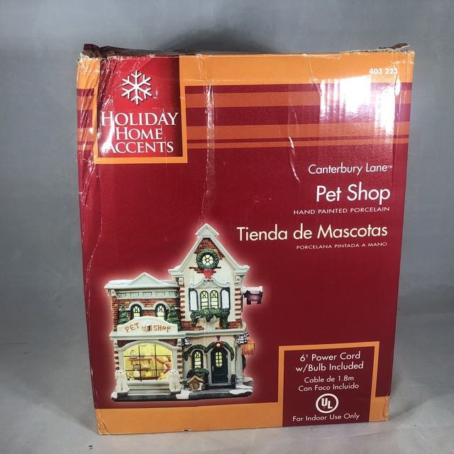 Holiday Home Accents Canterbury Lane Pet Shop Christmas Decoration NWT In Box eBay
