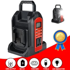 350W Portable Power Inverter 2 Ports Power Station for Milwaukee Li-ion Battery