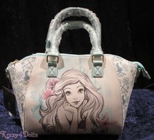 Disney The Little Mermaid Ariel Watercolor Satchel Handbag/ Pocketbook