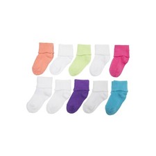 Garanimals Assorted Bobby Socks, 10-Pack Baby Girls  Toddler Girls 