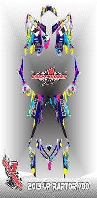 Graphics Kit for YAMAHA RAPTOR 700 (2013-2023) 700R CUSTOM Decal KIT CHAOS