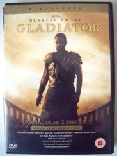 Gladiator - 2004 DVD Spectacular 2 Disc DVD Set - Russell Crowe, Excellent Discs