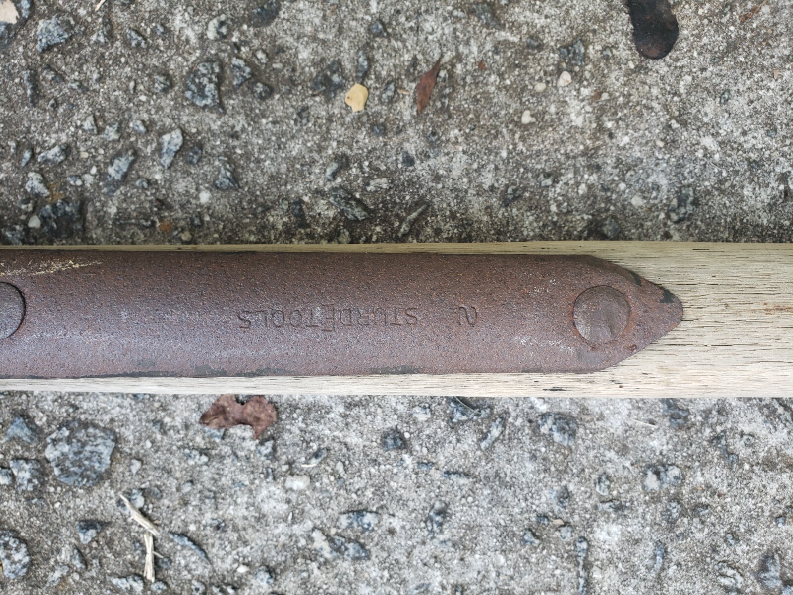 VINTAGE STURDETOOLS 10&rsquo; FT LINEMAN TELEGRAPH TELEPHONE POLE SHOVEL NO