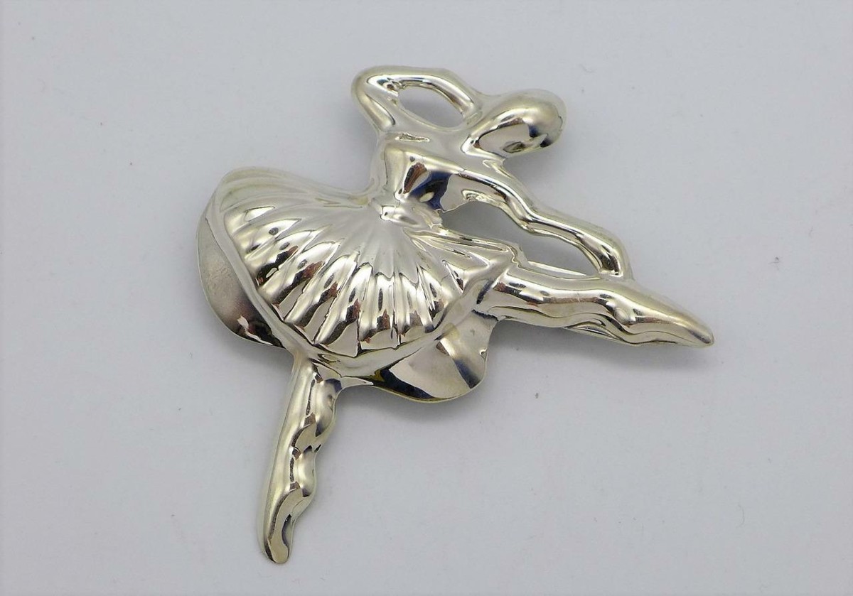 BALLERINA PIN BROOCH MEXICO 925 STERLING SILVER TM-212
