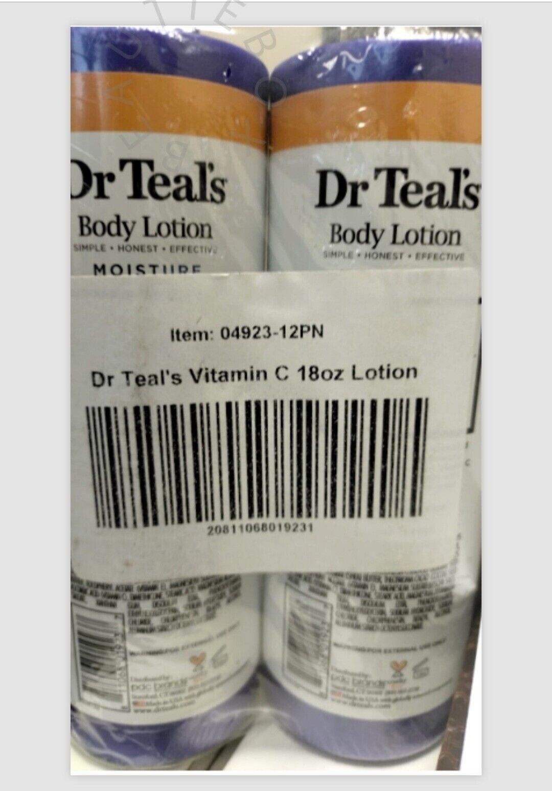Dr Teal's Body Lotion, 24 Hour Moisture Vitamin C & Citrus Essential