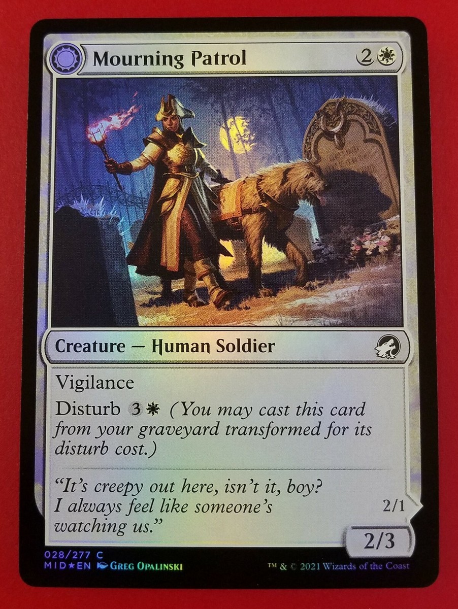 1x Mourning Patrol | FOIL | Innistrad Midnight Hunt | MTG Magic Cards | eBay