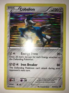 Cobalion - 91/113 -1X  Pokemon Legendary Treasures Black & White Holo Rare Card