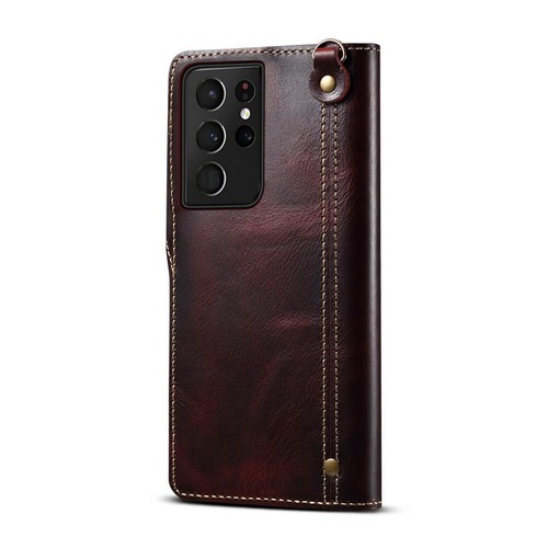 For Samsung S23 S20 S21 S22Plus S22 Ultra Genuine Leather Flip Wallet Case Cover - Picture 28 of 31