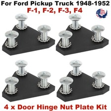 Door Hinge Backing Plate Kit For Ford F-1 F-2 F-3 F4 Pickup Truck 1948-1952