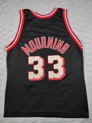 NBA ユニフォーム　HEAT 33 モーニング　Champion サイズ48 Miami Heat Alonzo Mourning #33 Basketball NBA Champion Jersey