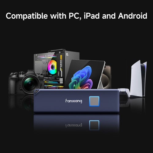 Fanxiang Fingerprint External SSD 1TB 2TB Portable For iPhone 15 Mac - Picture 17 of 23