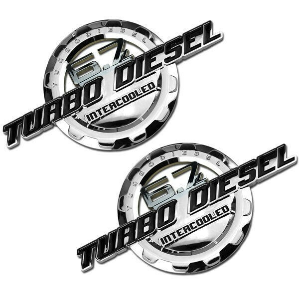 2011 2020 FORD F250 F350 6.7 TURBO DIESEL INTERCOOLED FENDER EMBLEMS
