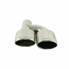 Left 2.5'' Engraved AMG Dual Exhaust TipS Universal For Mercedes Benz C-CLASS