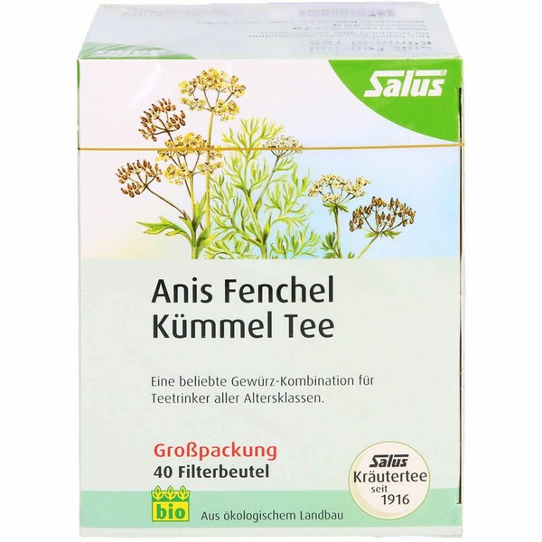 Anis Fenchel KüMmel Tee Afekü Bio Salus Filterbtl. 40 St PZN00249834-image