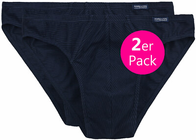 Ammann - Herren Mini Slip ''Cotton & More''  nachtblau   2er-Pack