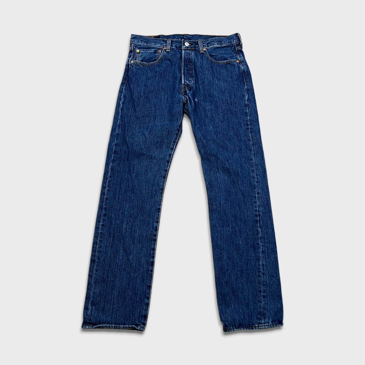 Levi's 501 Jeans Mens 32x32 Blue Original Fit Straight Medium Wash