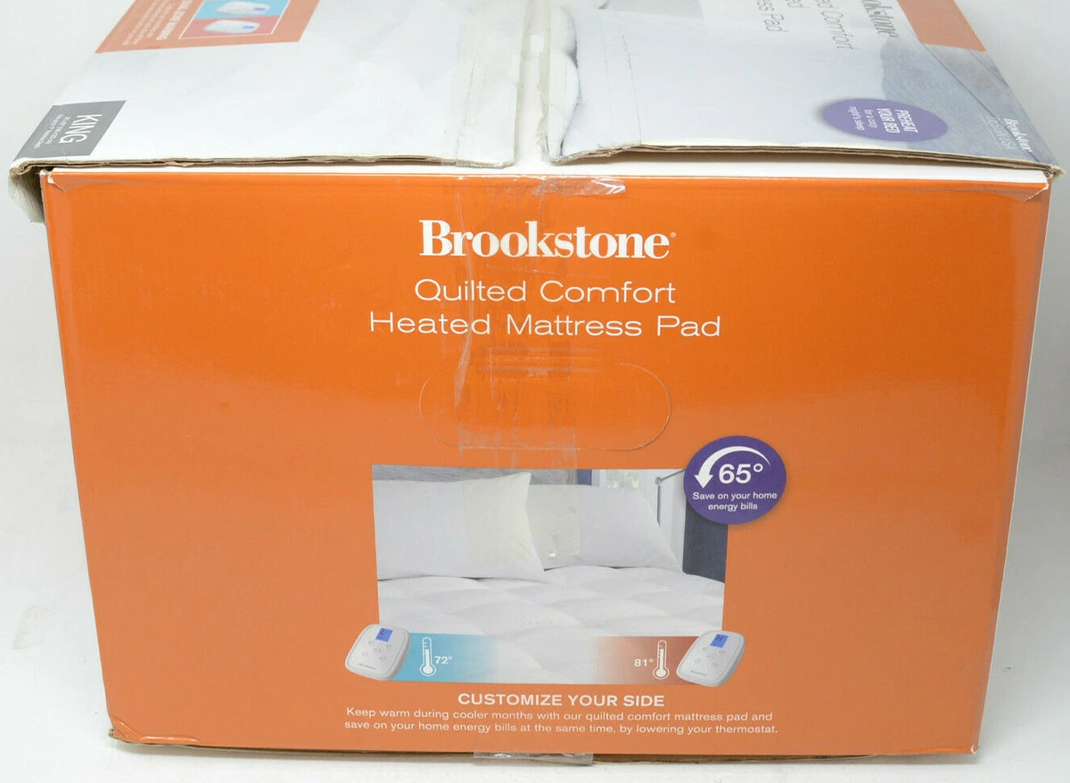 Brookstone Quilted Comfort Heated King in Mattress Pad - Missing  Controllers | eBay