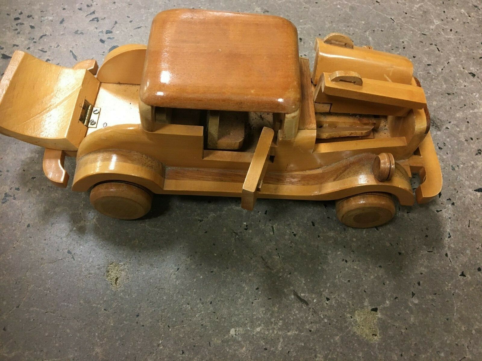 a wooden car