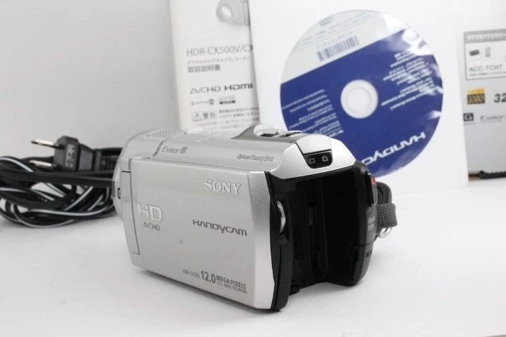 Sony Handycam HDR-CX500V Silver Camcorder Video Camera Full HD 12x Zoom Japanese - Image 2 of 4