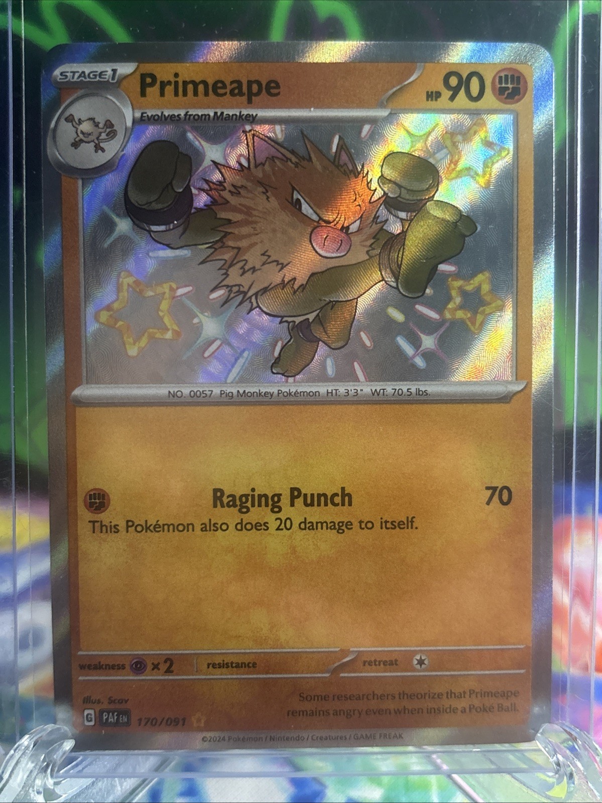 Primeape 170/091 Sv: Paldean Fates Holo