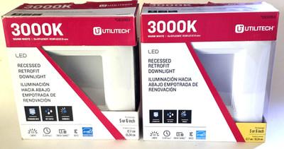 Utilitech Retrofit 5 Or 6  Recessed Down Light LED 3000k Dimmable x2 *New